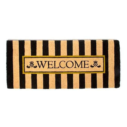 MacKenzie-Childs Door Mat Awning Stripe Double Door Welcome Mat