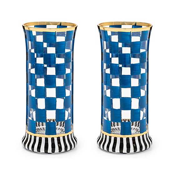 MacKenzie-Childs Drinkware Carnival Royal Highball Glass - Set of 2 - Final Sale