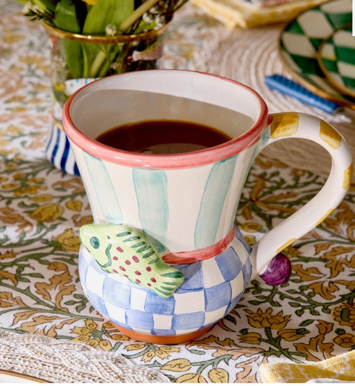 MacKenzie-Childs Drinkware Collectors Series: Mug Edition - Upstream Ceramic Mug