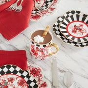 MacKenzie-Childs Drinkware Mackenzie-Childs Cardinal Toile Mug