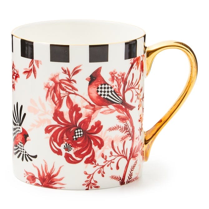 MacKenzie-Childs Drinkware Mackenzie-Childs Cardinal Toile Mug