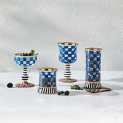 MacKenzie-Childs Drinkware MacKenzie-Childs Carnival Royal Tumbler Glass - Set of 2