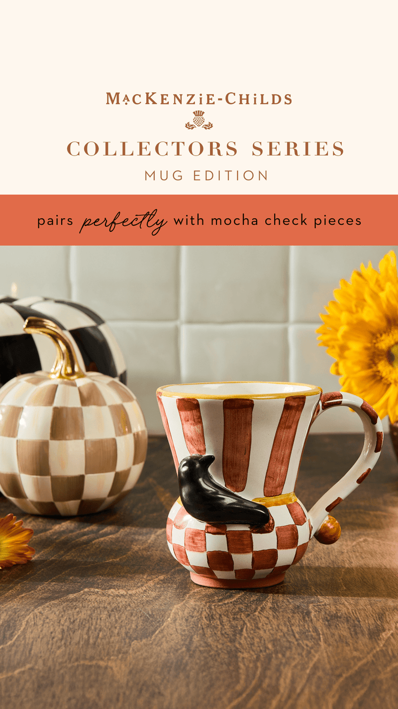 MacKenzie-Childs Drinkware Mackenzie-Childs Collectors Series Mug Edition - Blackbird Ceramic Mug