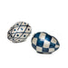 MacKenzie-Childs Eggs Country Stroll Capiz Eggs - Set of 2- FINAL SALE