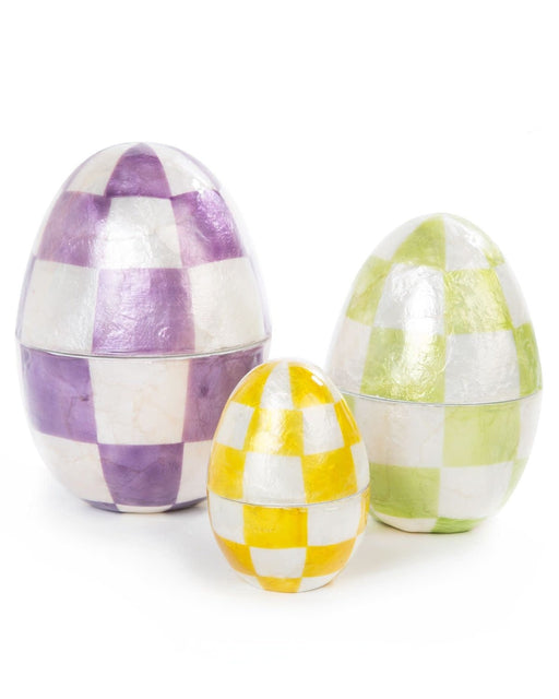 MacKenzie-Childs Eggs Pastel Nesting Eggs - Set of 3