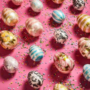 MacKenzie-Childs Eggs Rose Garden Stripe Eggs - Set of 3 -FINAL SALE