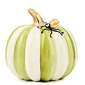 MacKenzie-Childs Fall Decor MacKenzie-Childs Fergal's Friend Spider on Mini Moss Stripe Pumpkin