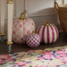 MacKenzie-Childs Fall Decor Plum Check Small Pumpkin