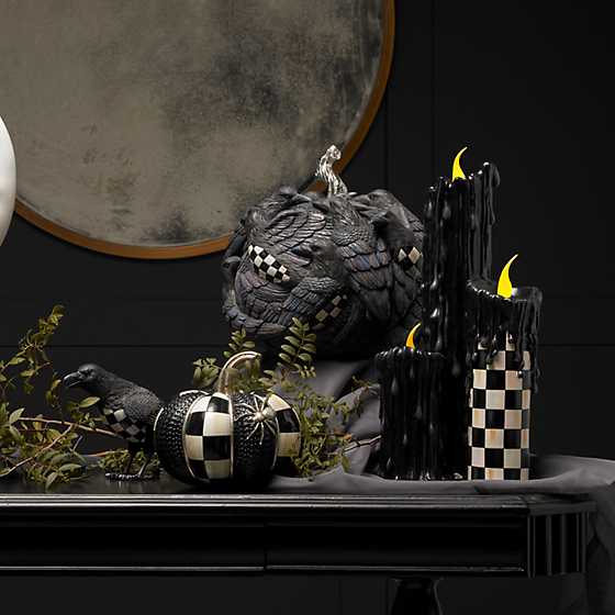 MacKenzie-Childs Fall Decor Spellbound Spider Pumpkin