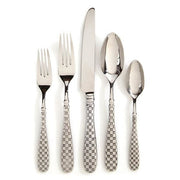 MacKenzie-Childs Flatware Check Flatware - 5 piece Place Setting