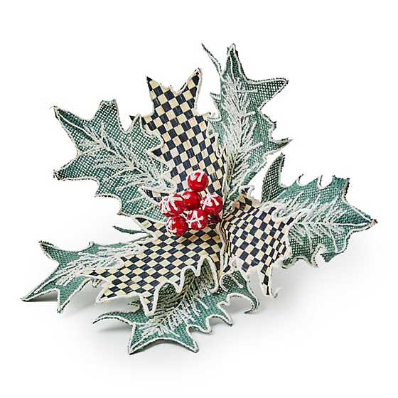 MacKenzie-Childs Flower Stems Farmhouse Holiday Holly Clip