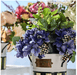 MacKenzie-Childs Flower Stems Hydrangea Bouquet - Purple