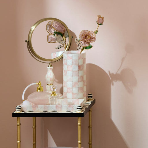 MacKenzie-Childs Flower Stems Purple Rose Beaded Flower Stems, Set of 4