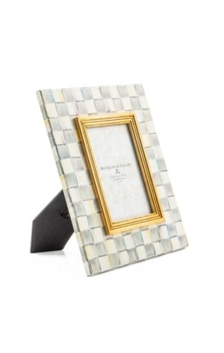 MacKenzie-Childs Frame Sterling Check Enamel Frame - 4" x 6"
