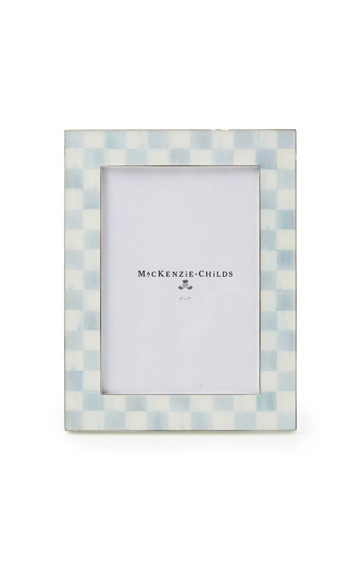MacKenzie-Childs Frame Sterling Check Silver Plated 5"x7" Frame