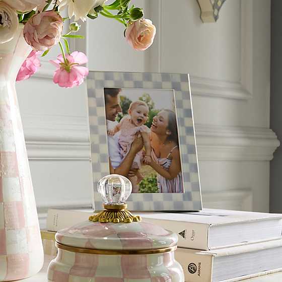 MacKenzie-Childs Frame Sterling Check Silver Plated 5"x7" Frame