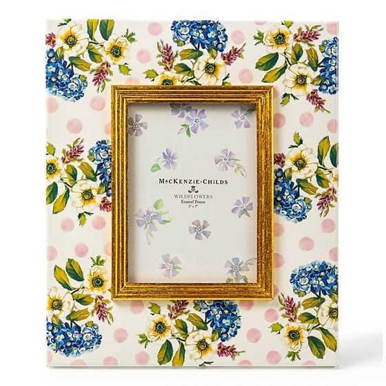 MacKenzie-Childs Frame Wildflowers Pink 5" x 7" Frame