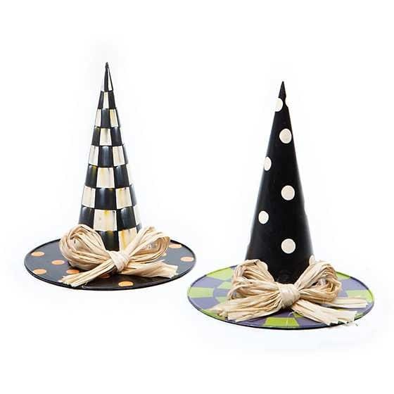 MacKenzie-Childs Halloween Good Witch Hats - Set of 2