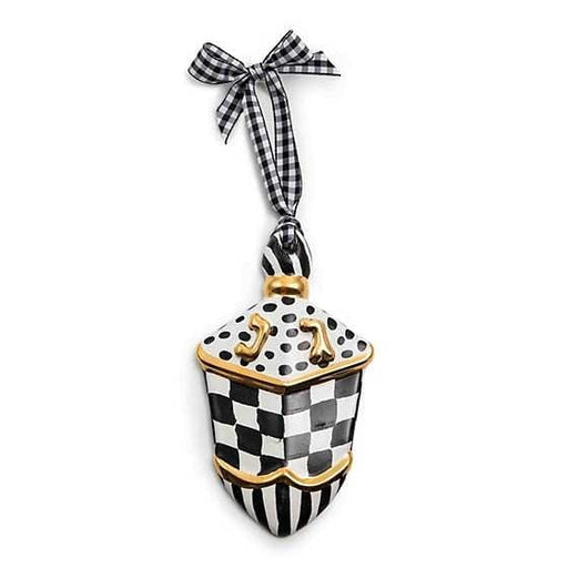 MacKenzie-Childs Hanging Dreidel - Black & White