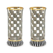 MacKenzie-Childs Highball Glasses Carnival Sterling Highball Glass, Set of 2