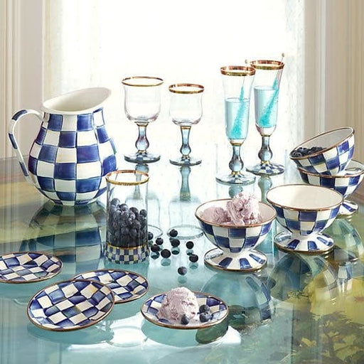 MacKenzie-Childs Highball Glasses Royal Check Highball Glass