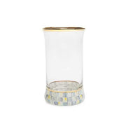 MacKenzie-Childs Highball Glasses Sterling Check Highball