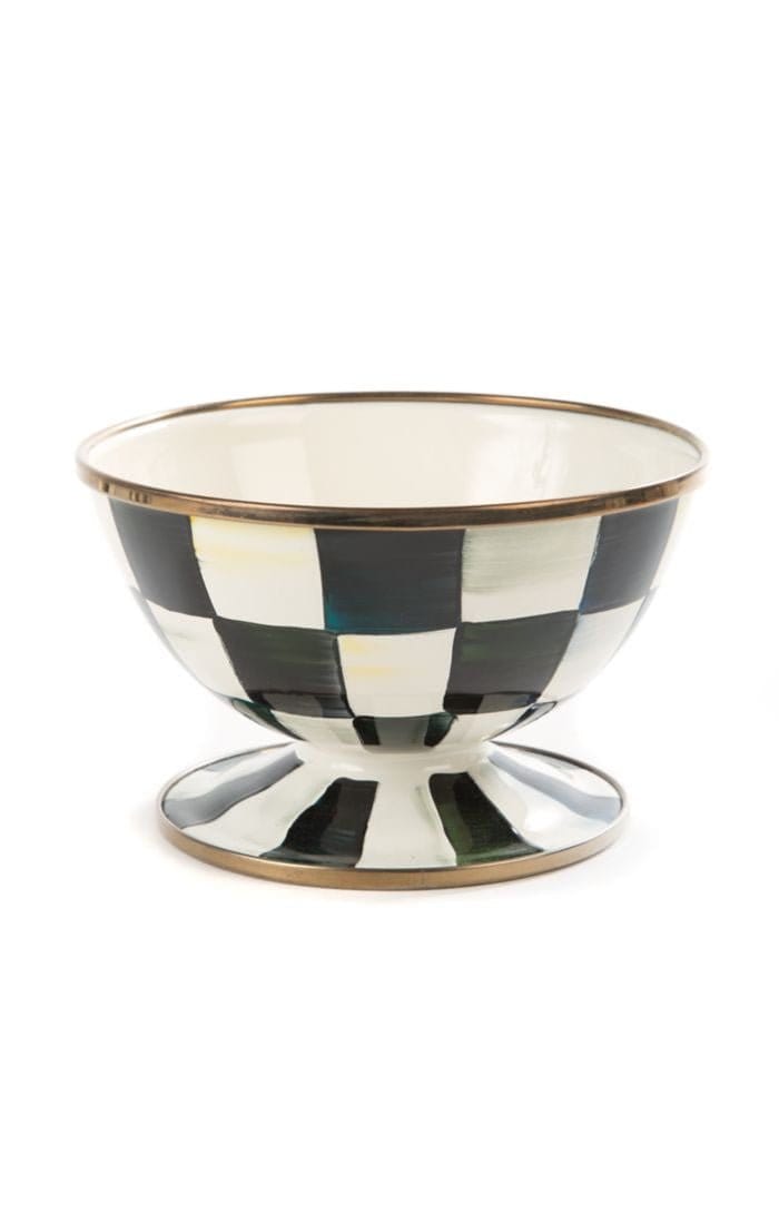MacKenzie-Childs Ice cream dish MacKenzie-Childs Courtly Check Enamel Ice Cream Dish