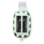 MacKenzie-Childs Kitchen Accessories Mackenzie-Childs Emerald Check 2-Slice Toaster
