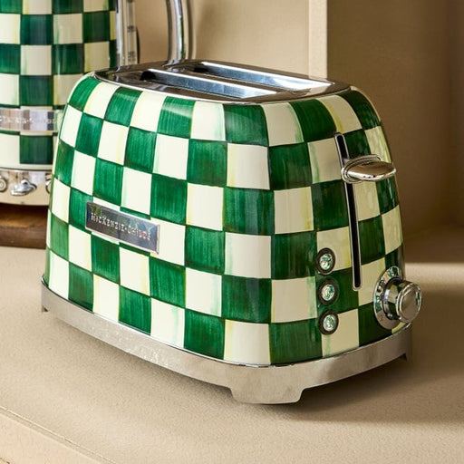 MacKenzie-Childs Kitchen Accessories Mackenzie-Childs Emerald Check 2-Slice Toaster