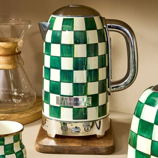 MacKenzie-Childs Kitchen Accessories Mackenzie-Childs Emerald Check Electric Kettle