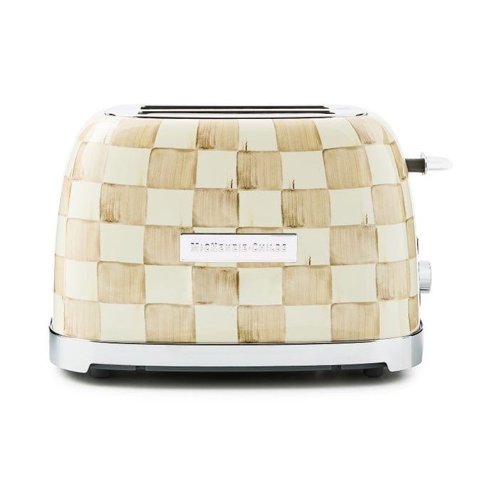 MacKenzie-Childs Kitchen Accessories Mackenzie-Childs Mocha Check 2-Slice Toaster