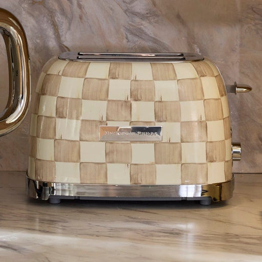 MacKenzie-Childs Kitchen Accessories Mackenzie-Childs Mocha Check 2-Slice Toaster