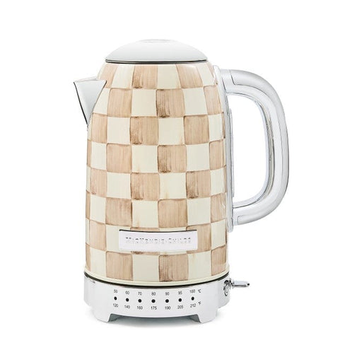 MacKenzie-Childs Kitchen Accessories Mackenzie-Childs Mocha Check Electric Kettle