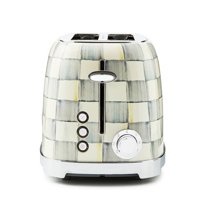 MacKenzie-Childs Kitchen Accessories Mackenzie-Childs Sterling Check 2-Slice Toaster
