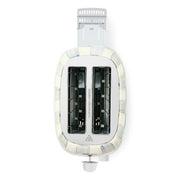 MacKenzie-Childs Kitchen Accessories Mackenzie-Childs Sterling Check 2-Slice Toaster