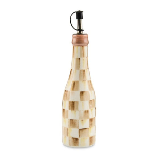 MacKenzie-Childs Kitchen Accessories Mocha Check Farmhouse Oil Cruet