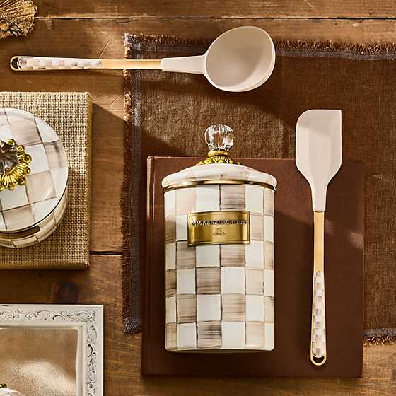 MacKenzie-Childs Kitchen Accessories Mocha Check Spatula