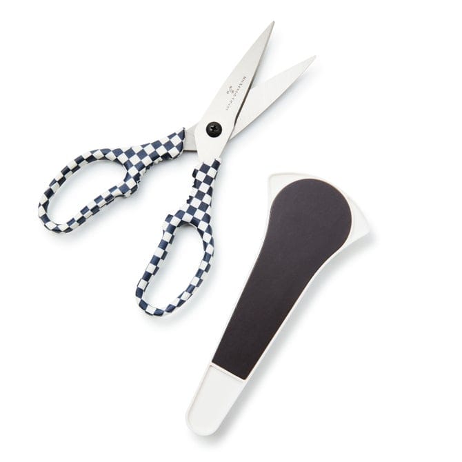 MacKenzie-Childs Kitchen Black & White Check Kitchen Shears