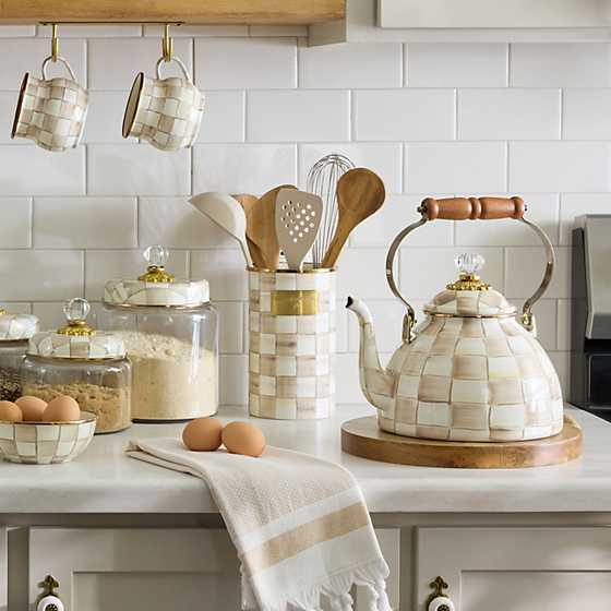 MacKenzie-Childs Kitchen Tools & Accessories Mocha Check Ladle