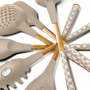 MacKenzie-Childs Kitchen Tools & Accessories Mocha Check Pasta Spoon