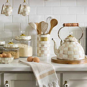 MacKenzie-Childs Kitchen Tools & Accessories Mocha Check Slotted Spatula