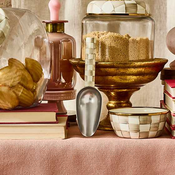 MacKenzie-Childs Kitchen Tools & Accessories Mocha Check Small Scoop