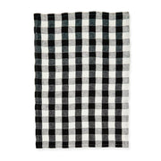 MacKenzie-Childs Kitchen Towels Black Check Linen Dish Towel
