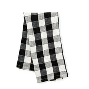 MacKenzie-Childs Kitchen Towels Black Check Linen Dish Towel
