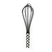 MacKenzie-Childs Kitchen Utensils Courtly Check Large Whisk - Black