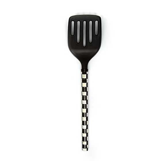 MacKenzie-Childs Kitchen Utensils Courtly Check Slotted Turner - Black