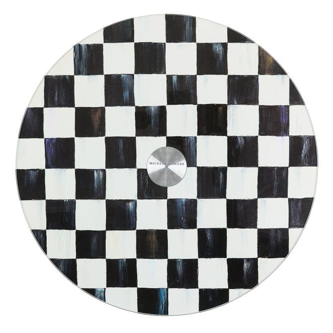 MacKenzie-Childs lazy Mackenzie-Childs Courtly Check Glass Lazy Susan