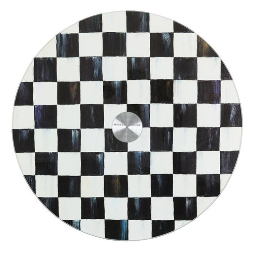 MacKenzie-Childs lazy Mackenzie-Childs Courtly Check Glass Lazy Susan