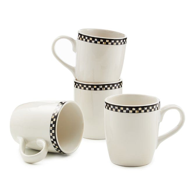 MacKenzie-Childs Mug Mackenzie-Childs Courtly Check Everyday Mugs, Set of 4