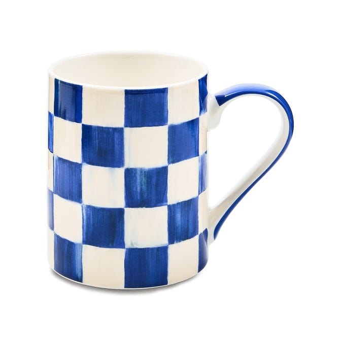 MacKenzie-Childs Mug Mackenzie Childs Royal Check Porcelain Mug